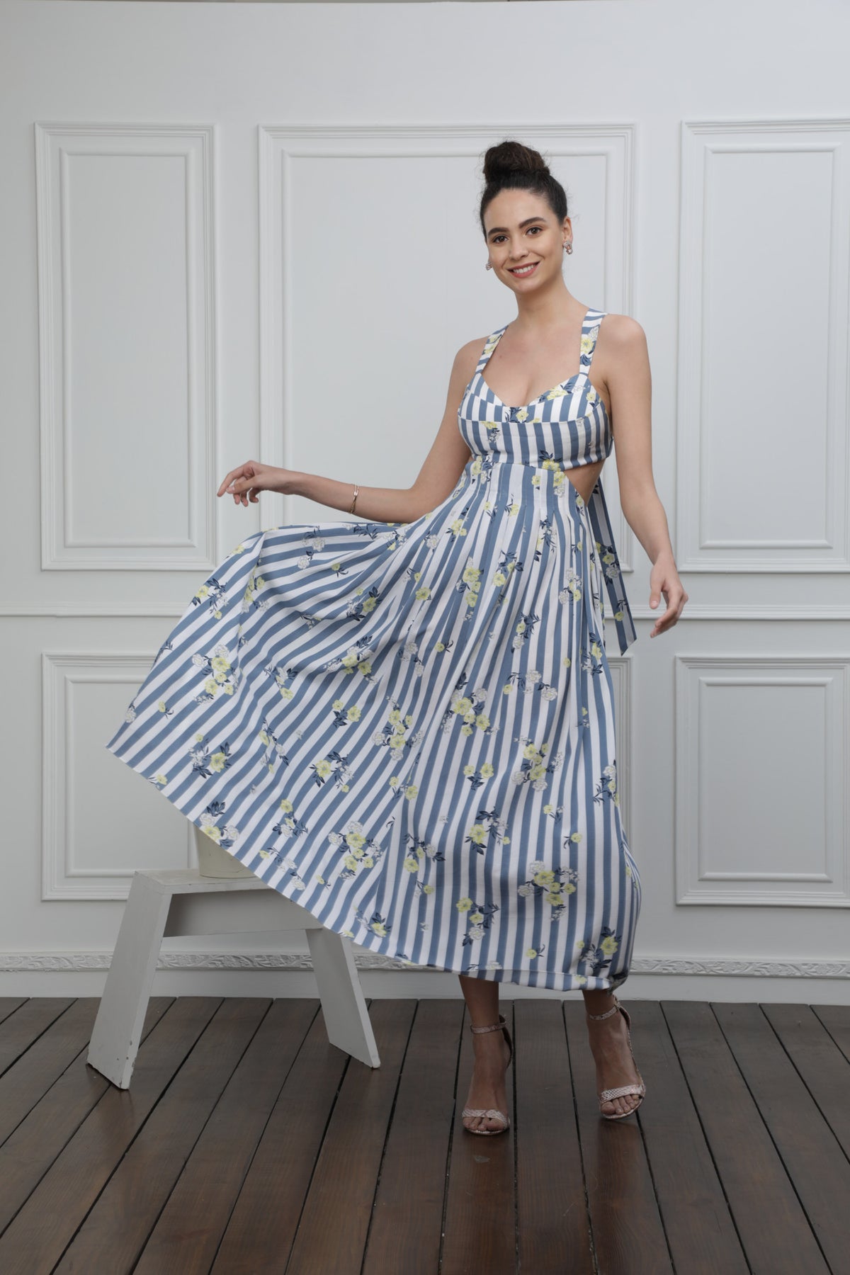 Stripe bonanza dress